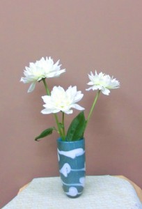 岩田ガラスシリーズ【61】白波模様の花瓶02