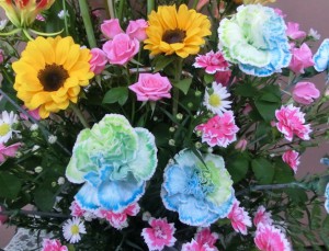 【アレンジメント】引っ越しのお祝いに色とりどりのお花をプレゼント♪02